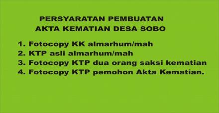 PEMBUATAN AKTA KEMATIAN