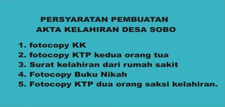 PEMBUATAN AKTA KELAHIRAN